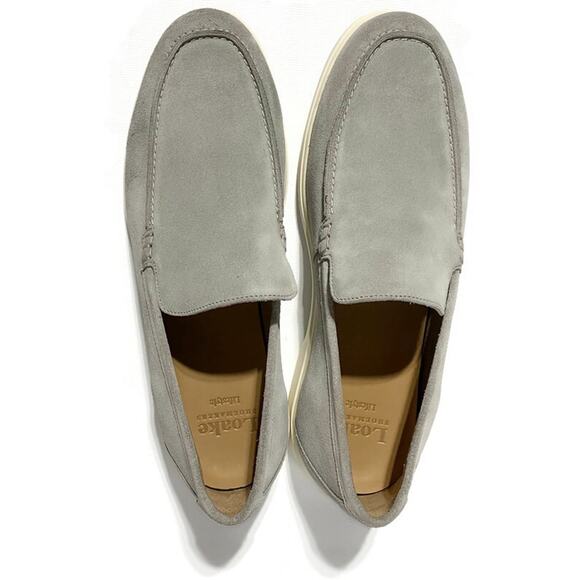 Loake Shoemakers Tuscany Stone Suede Shoes Men's Size 10 Made In England - Picture 10 of 14